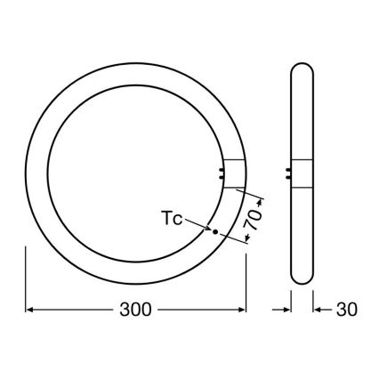 LED lysrör G10q/18,3W/230V 3000K - Osram