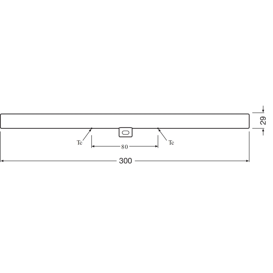 LED lysrör S14d/3,5W/230V 2700K 30 cm - Osram