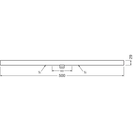 LED lysrör S14d/6W/230V 2700K 50 cm - Osram