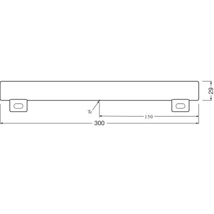 LED lysrör S14s/3,5W/230V 2700K 30 cm - Osram