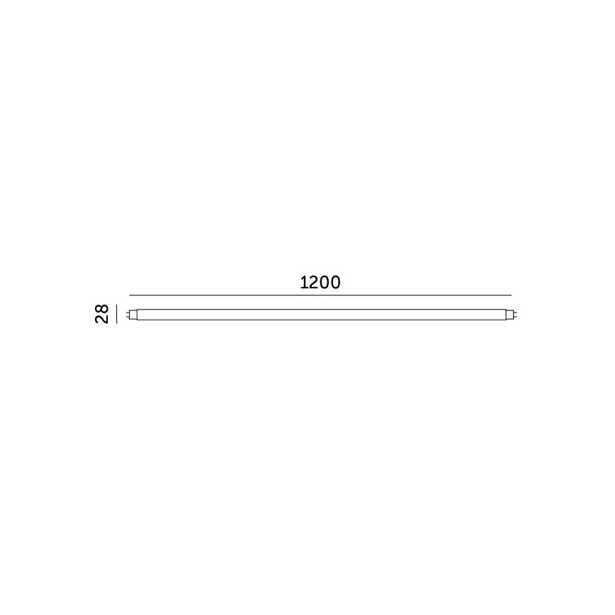 LED lysrör T8 G13/18W/230V 3000K 120 cm