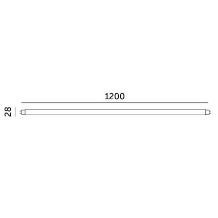 LED lysrör T8 G13/18W/230V 6500K 120 cm