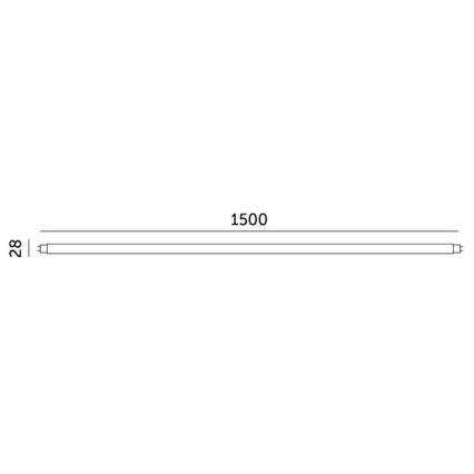LED lysrör T8 G13/22W/230V 4000K 150 cm