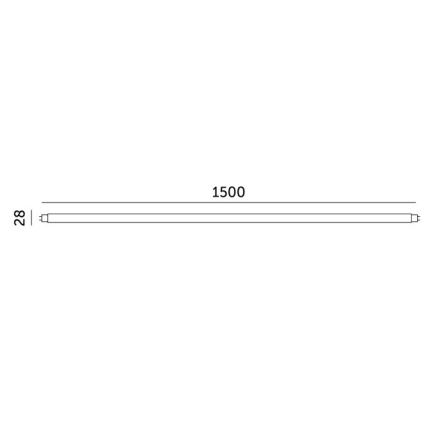 LED lysrör T8 G13/22W/230V 6500K 150 cm