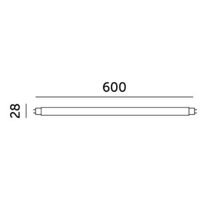 LED lysrör T8 G13/9W/230V 4000K 60 cm