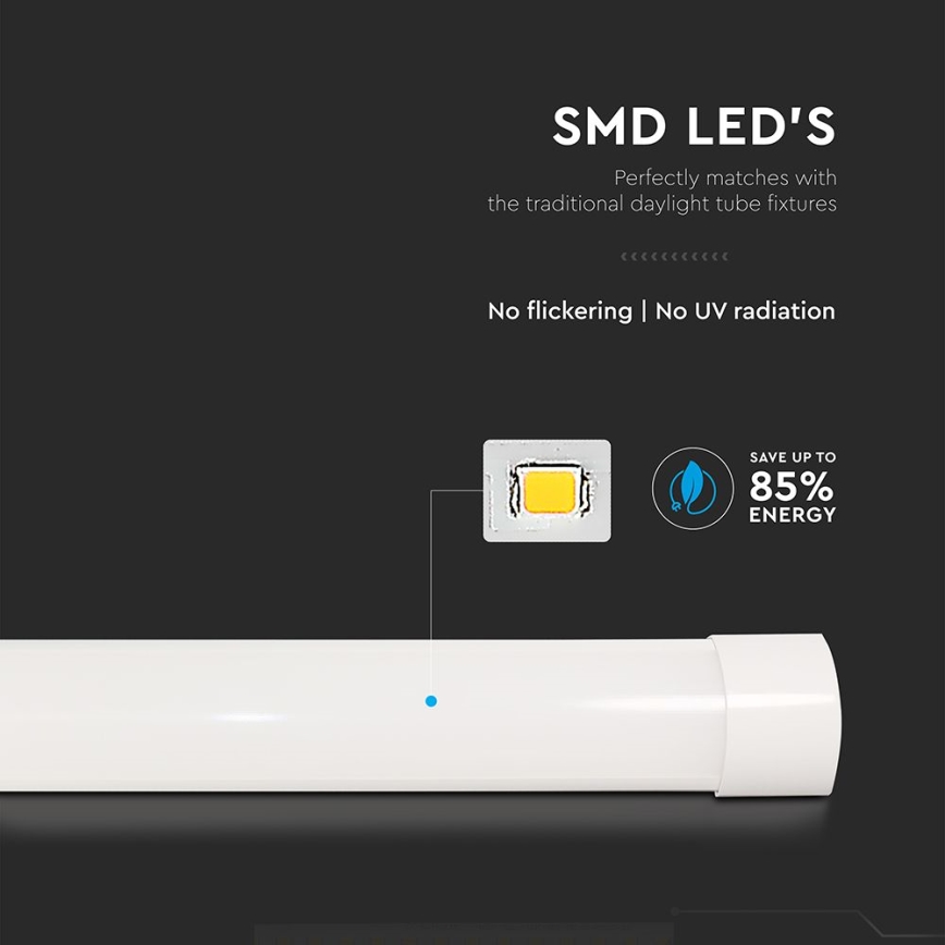 LED Lysrörsbelysning LED/10W/230V 3000K 30 cm vit