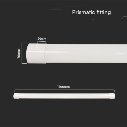 LED Lysrörsbelysning LED/40W/230V 3000/4000/6500K 116 cm