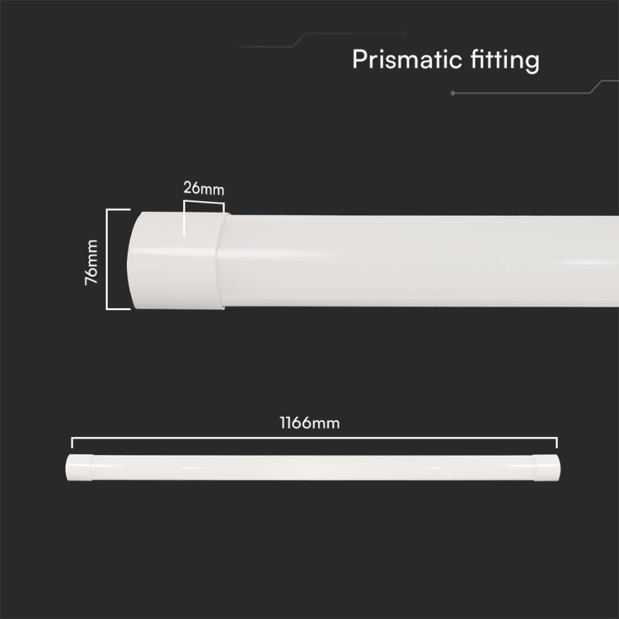 LED Lysrörsbelysning LED/40W/230V 3000/4000/6500K 116 cm