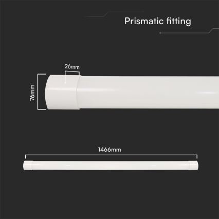 LED Lysrörsbelysning LED/50W/230V 3000/4000/6500K 146 cm