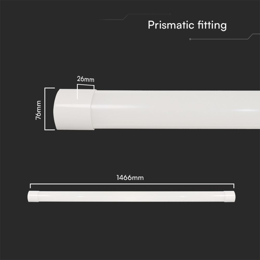LED Lysrörsbelysning LED/50W/230V 3000/4000/6500K 146 cm