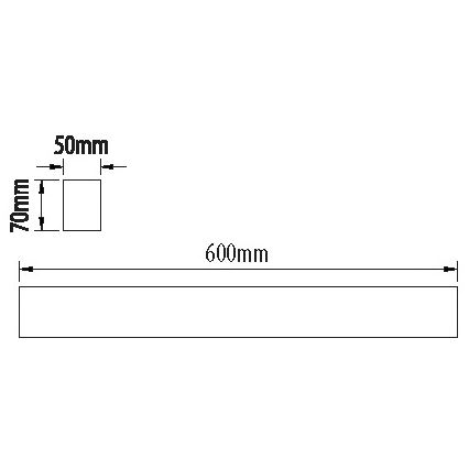 LED Lysrörsbelysning LINIK LED/20W/230V 4000K svart