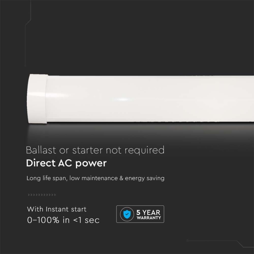 LED Lysrörsbelysning SAMSUNG CHIP LED/40W/230V 6500K 120 cm