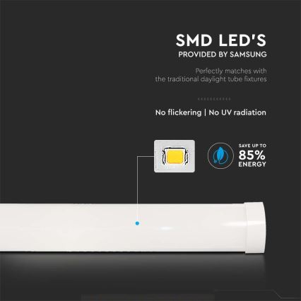 LED Lysrörsbelysning SAMSUNG CHIP LED/40W/230V 6500K 120 cm