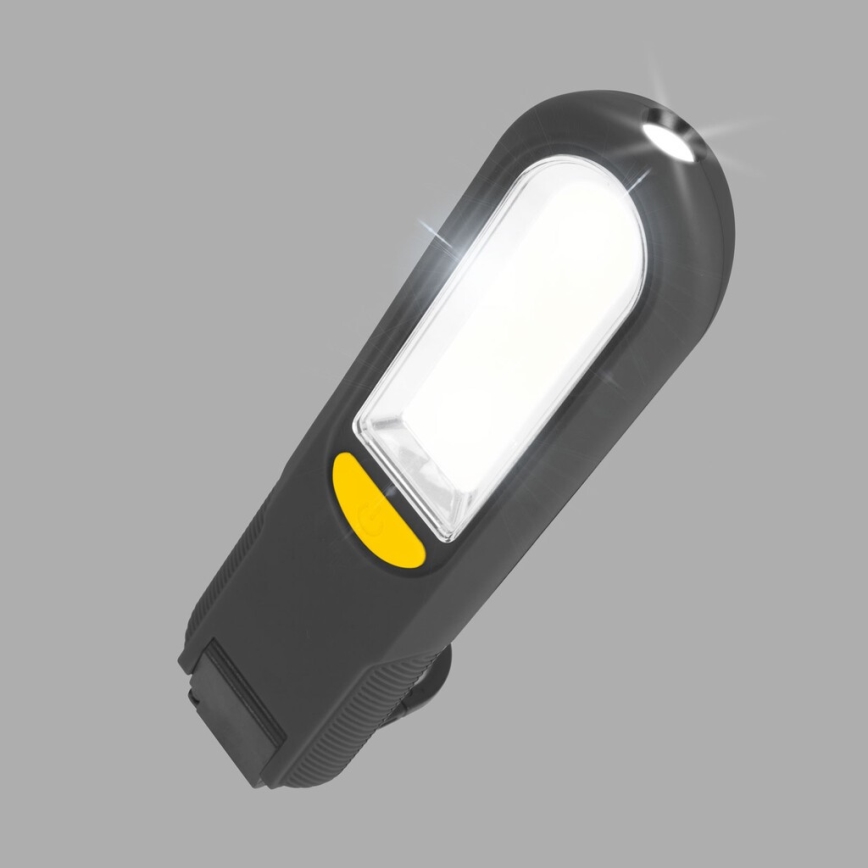 LED Magnetisk ficklampa LED/3W/3xAAA