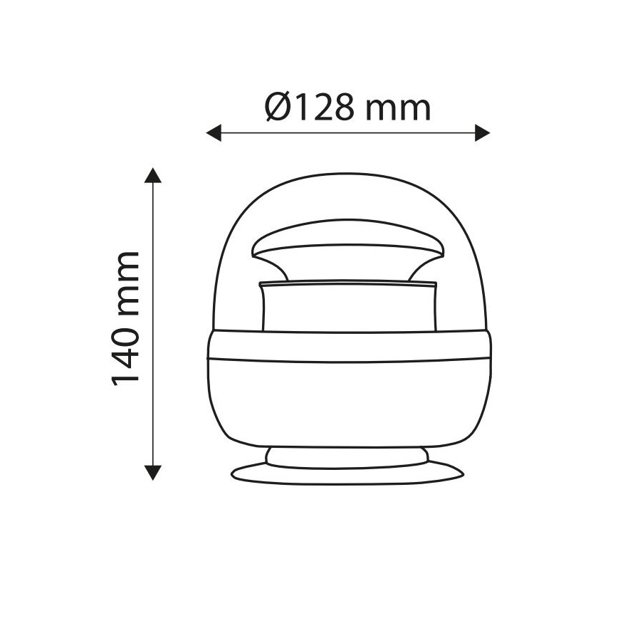 LED Magnetisk varningsljus ljus LED SMD 2835/12-24V