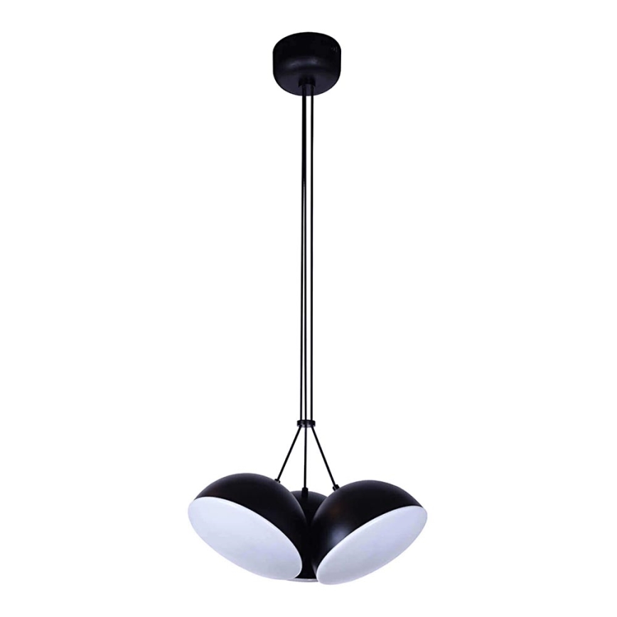LED med upphängningsrem CROWD 3xLED/20W/230V svart