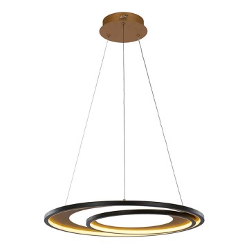 LED med upphängningsrem CRYPTIC LED/45W/230V svart/gyllene