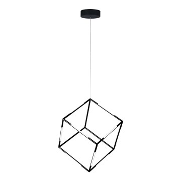 LED med upphängningsrem DICE LED/48W/230V svart