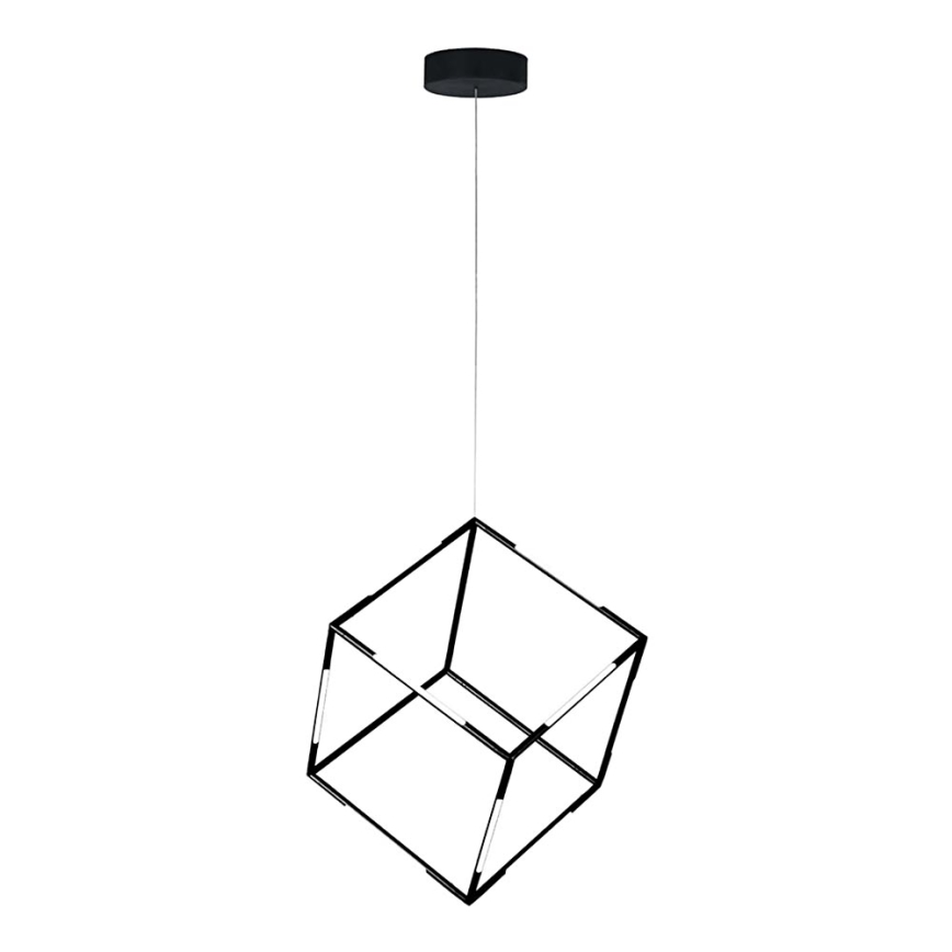 LED med upphängningsrem DICE LED/48W/230V svart