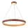 LED med upphängningsrem LEATHER LED/47,8W/230V brun/orange