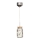 LED med upphängningsrem SHOCK LED/5W/230V skinande krom/trä