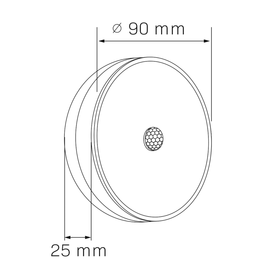 LED Möbelbelysning med en sensor LED/1,2W/4,5V 3xAA matt krom