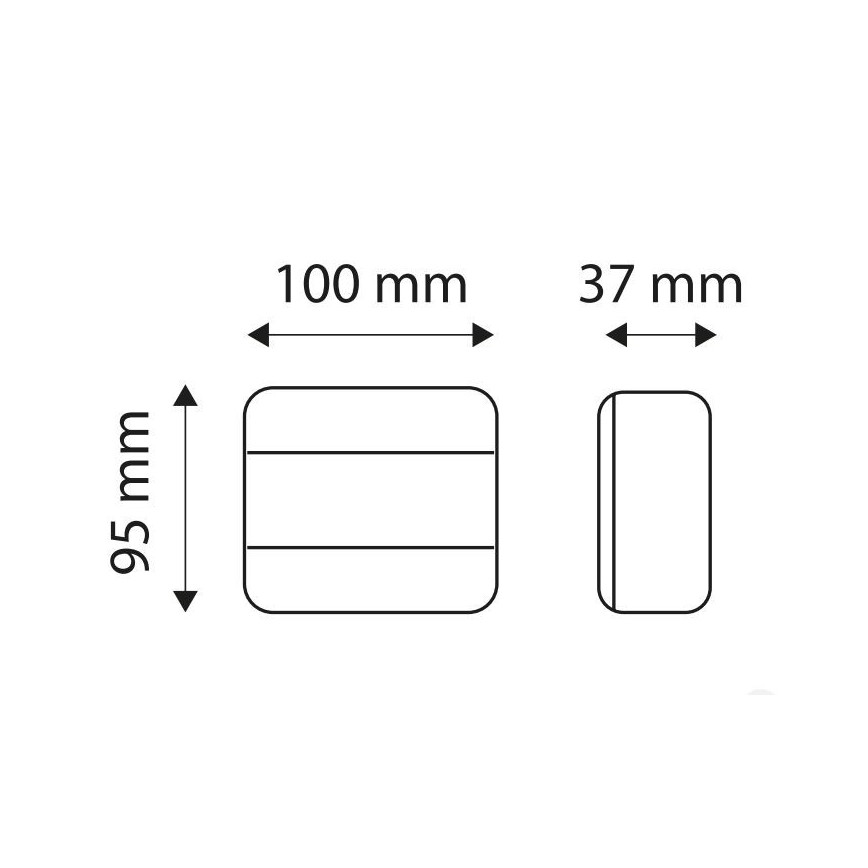 LED Multifunktionell baklykta MULTI LED/1,5W/12V IP65 röd/orange