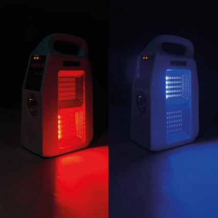 LED Multifunktionell solcell lampa med en högtalare och power bank LED/5W/7200mAh IP65
