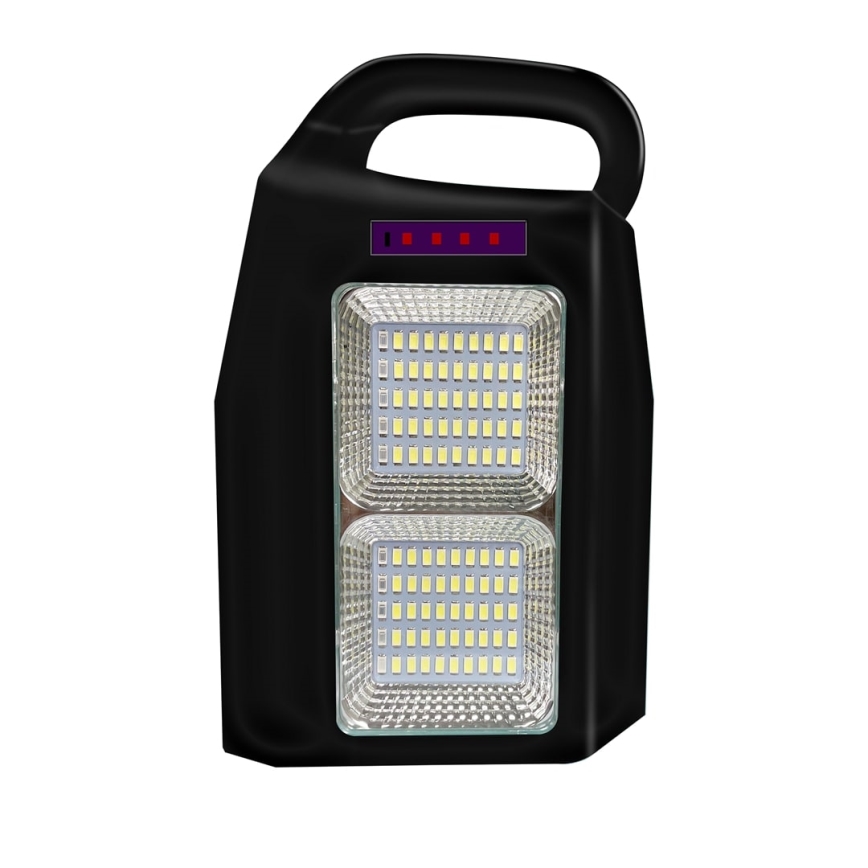 LED Multifunktionell solcell lampa med en högtalare och power bank LED/5W/7200mAh IP65