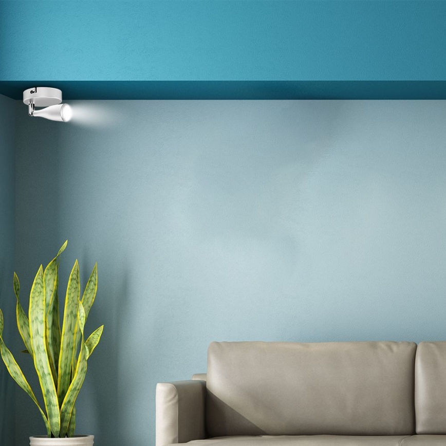 LED Nástěnná spotlight LED/4,5W/230V 4000K vit