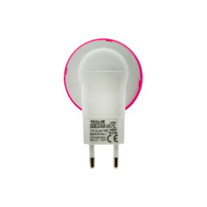 LED nattlampa för barn med skymningssensor LED/0,5W/230V flugsvamp