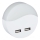 LED Nattlampa för uttag med skymningssensor 2xUSB LED/0,45W/230V 3000K