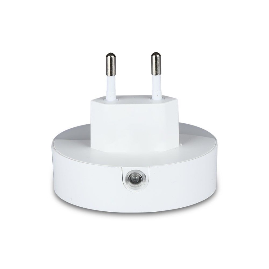LED Nattlampa för uttag med skymningssensor 2xUSB LED/0,45W/230V 3000K