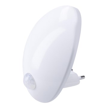 LED Nattlampa med sensor för vägguttag LED/0,7W/230V 3000K