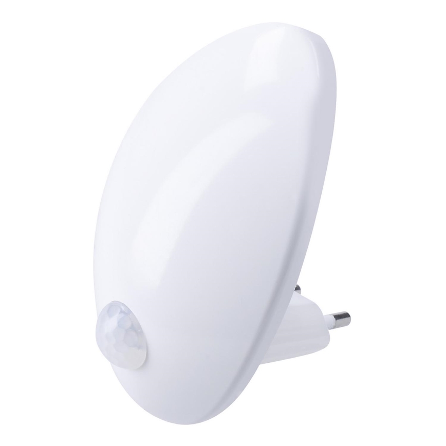 LED Nattlampa med sensor för vägguttag LED/0,7W/230V 3000K
