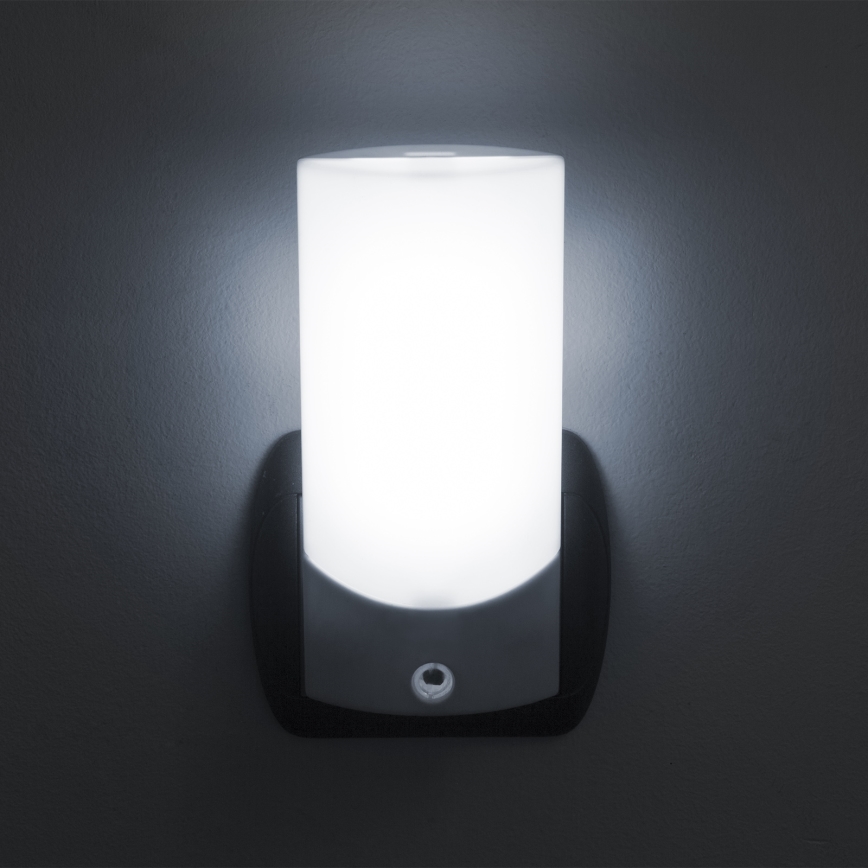 LED Nattlampa med sensor för vägguttag LED/1W/230V 6000K