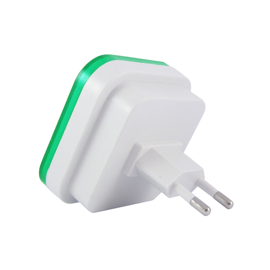LED Nattlampa med sensor LED/0,5W/230V grön