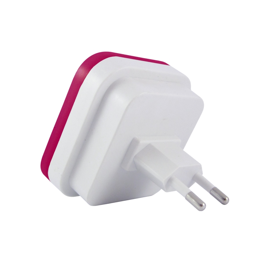 LED Nattlampa med sensor LED/0,5W/230V rosa