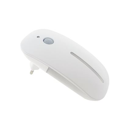 LED nattlampa med sensor LED/1W/230V vit