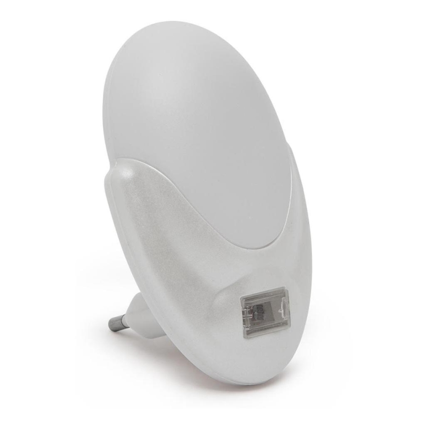 LED nattlampa  med skymningssensor  för ett kontakt  LED/1W/230V