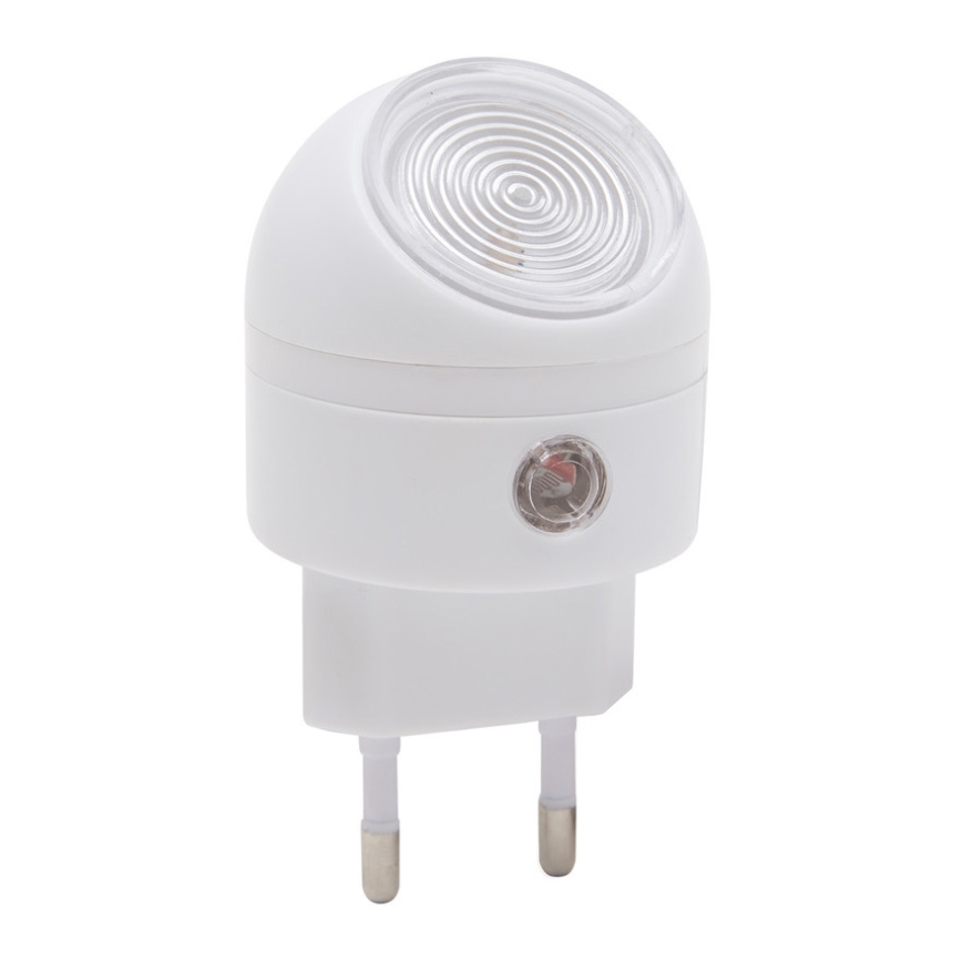 LED nattlampa  med skymningssensor  för ett kontakt  LED/1W/230V
