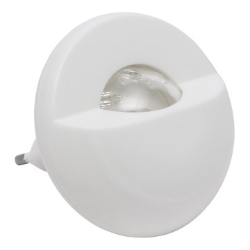 LED navigationslampa med stickkontakt med sensor LED/1W/230V 6000K