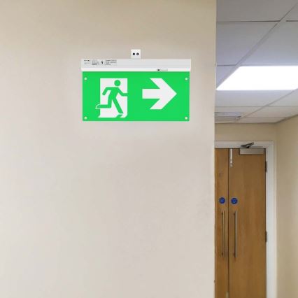 LED nödbelysning EMERGENCY EXIT LED/2,5W/230V 04.01.2001 6000K