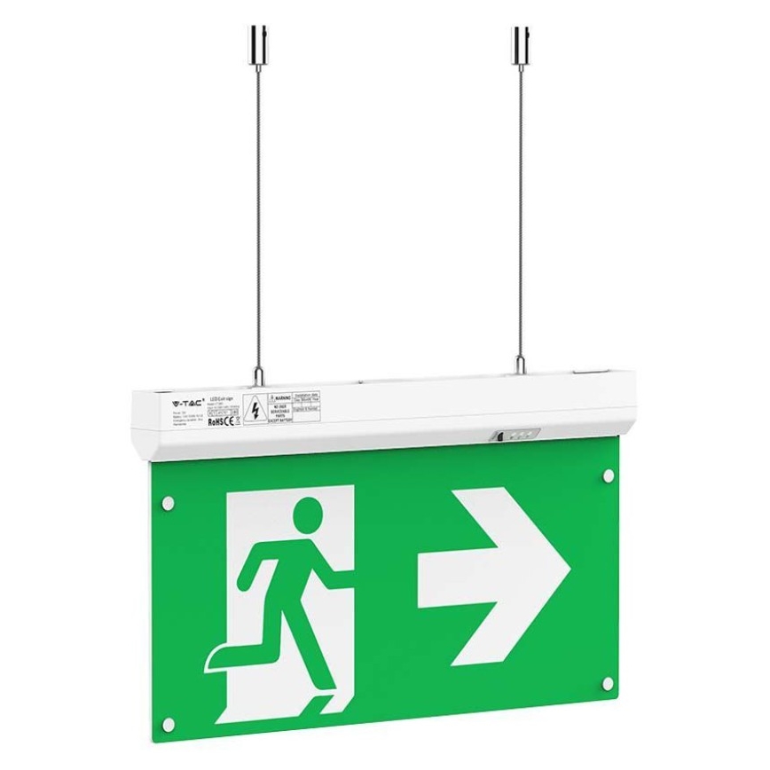 LED nödbelysning EMERGENCY EXIT LED/2,5W/230V 04.01.2001 6000K