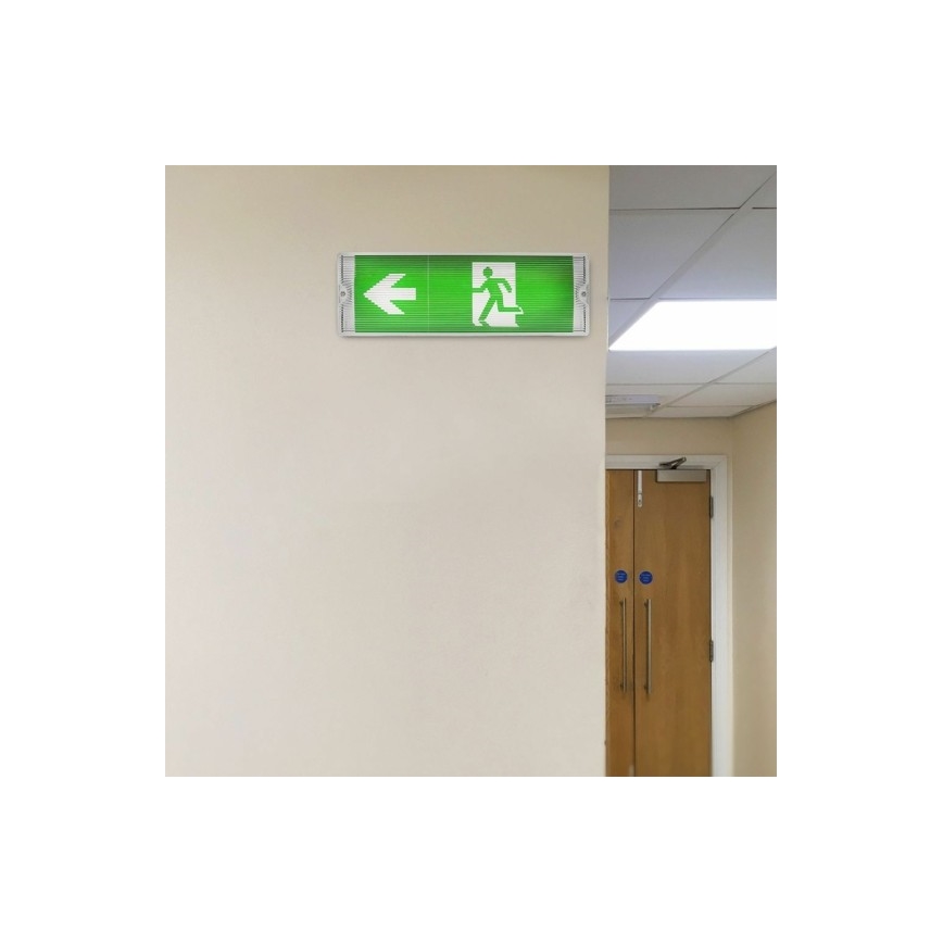 LED nödbelysning EMERGENCY EXIT LED/3W/230V 6400K IP65