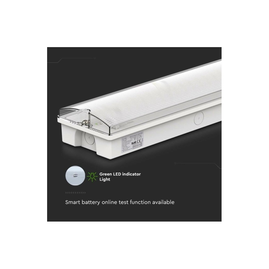LED nödbelysning EMERGENCY EXIT LED/3W/230V 6400K IP65