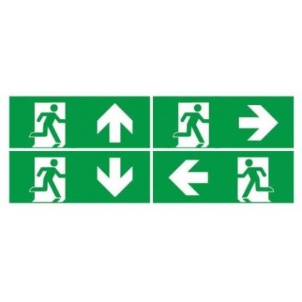 LED nödbelysning med ett regelbundet funktionstest EMERGENCY EXIT LED/3W/230V 6400K IP65