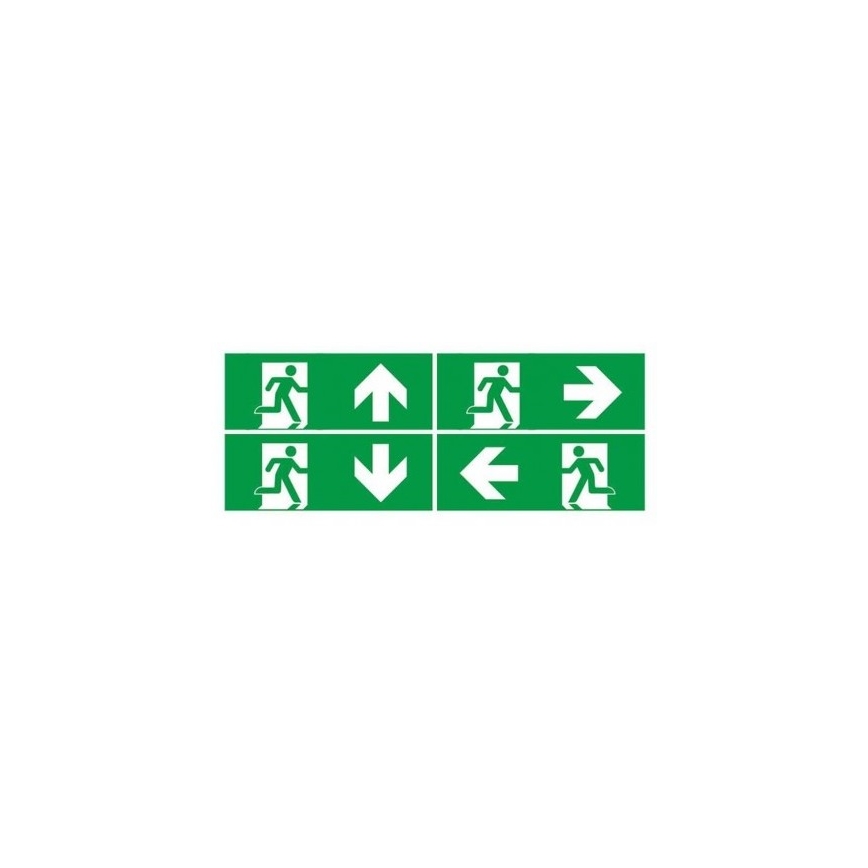 LED nödbelysning med ett regelbundet funktionstest EMERGENCY EXIT LED/3W/230V 6400K IP65
