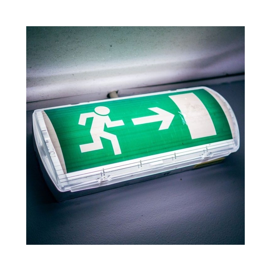 LED nödbelysning EMERGENCY EXIT LED/3W/230V IP65 6000K 1200mAh