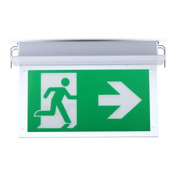 LED nödbelysning EMERGENCY EXIT SAMSUNG CHIP LED/2W/230V 6000K